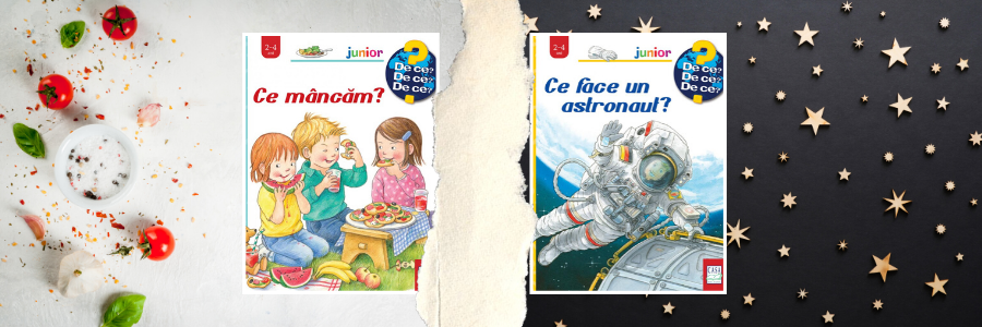 Universul cosmic și cel... culinar în titlurile noi din seria Junior!