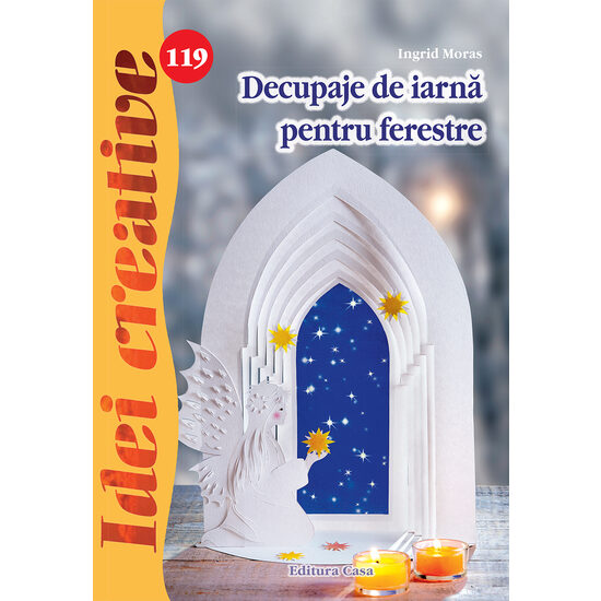 Decupaje de iarnă pentru ferestre - Idei creative 119