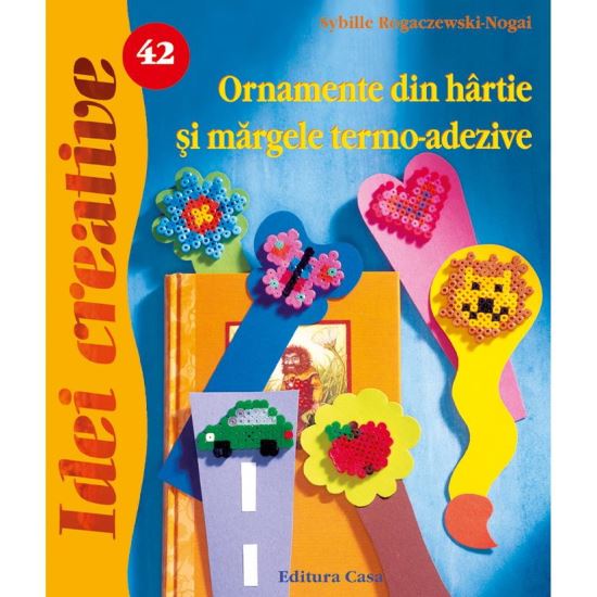 Ornamente din hârtie şi mărgele termo-adezive - Idei Creative 42