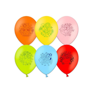 Set 6 baloane Bobiţă şi Buburuză